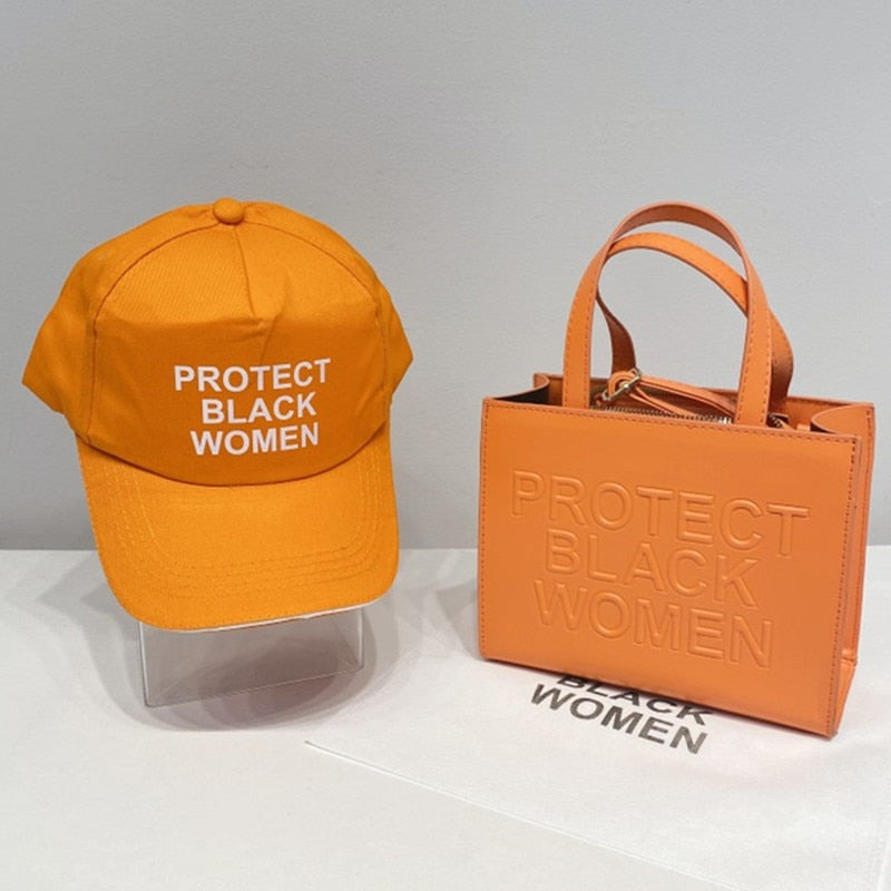 Women's Handbag and Hat Set with Built-in Protection for Black Women Collection"