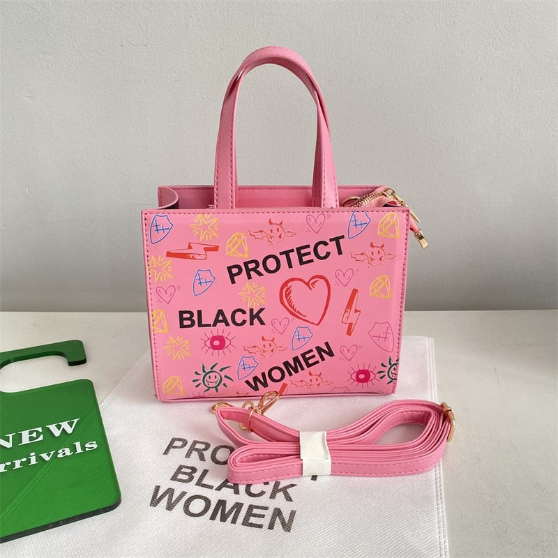 Women's Handbag and Hat Set with Built-in Protection for Black Women Collection"