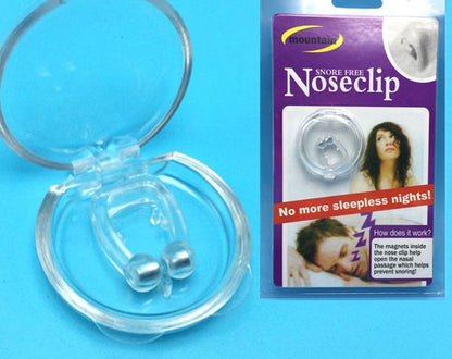 "Say Goodbye to Snoring with our Silicone Magnetic Anti-Snore Nose Clip and Sleep Tray - Your Ultimate Sleeping Aid and Apnea Guard Solution"