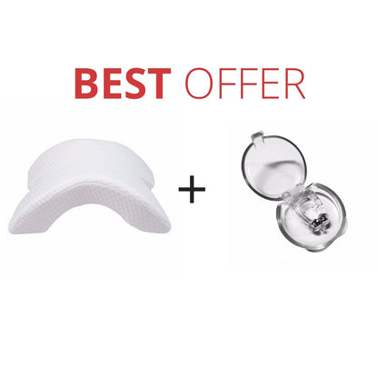 "Say Goodbye to Snoring with our Silicone Magnetic Anti-Snore Nose Clip and Sleep Tray - Your Ultimate Sleeping Aid and Apnea Guard Solution"