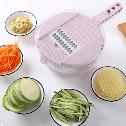 Mandoline Slicer Vegetable Slicer Potato Peeler Carrot Onion Grater With Strainer Vegetable Cutter 8 In 1 Kitchen Accessories