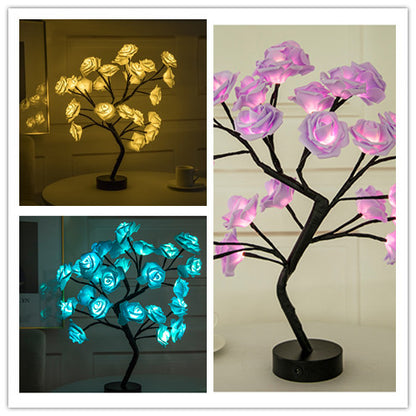 Rose Flower Tree LED Lamp