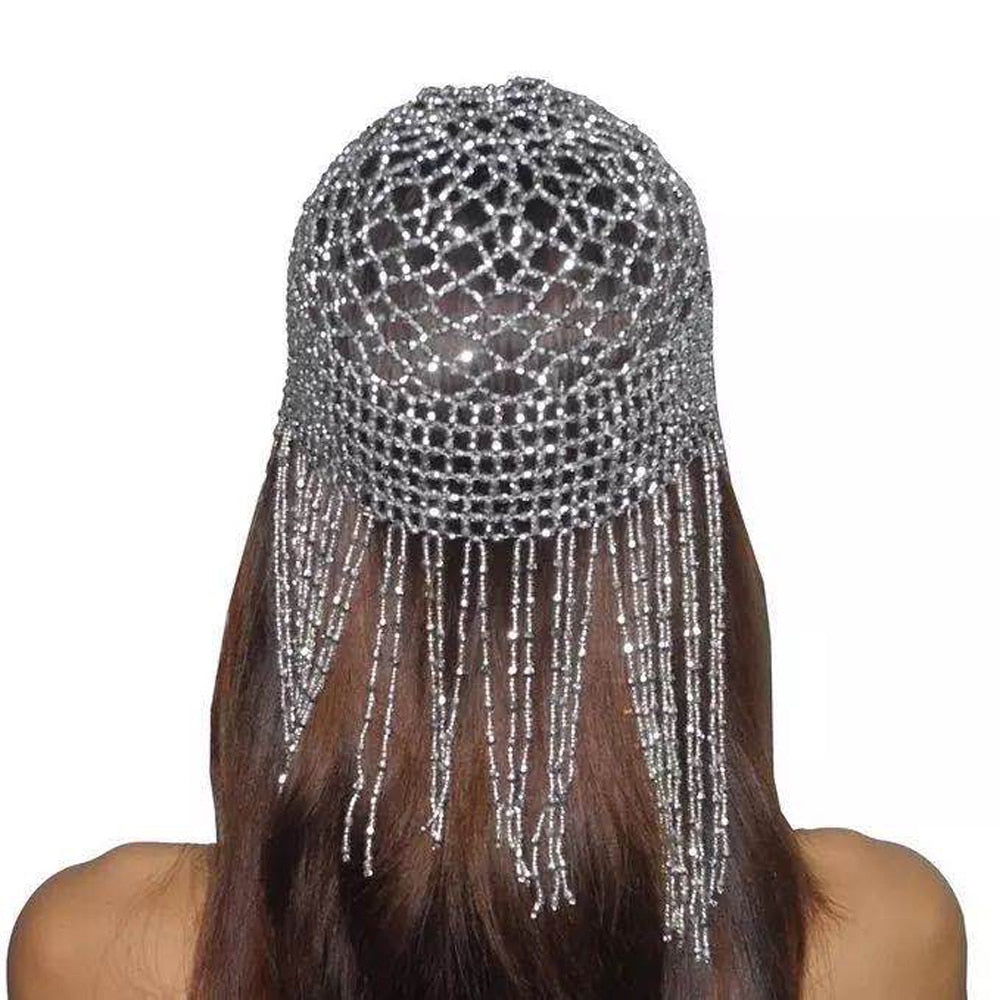 Girls Womens Exotic Cleopatra Beaded Belly Dance Head Cap Hat / Hair Accessory / Headpiece for Party Wedding Showing 1015