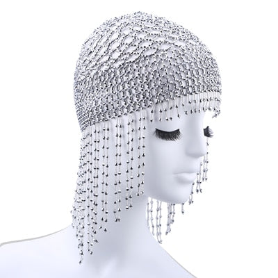 Girls Womens Exotic Cleopatra Beaded Belly Dance Head Cap Hat / Hair Accessory / Headpiece for Party Wedding Showing 1015