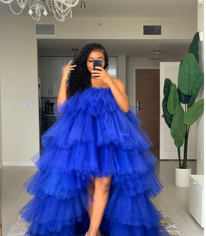 Extra Puffy Tulle Hi Low Prom Gown Party Dresses Tiered Ball Gown Cocktail Formal Dress Chic Orange Skirt Tutu Occasion Wear